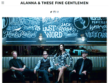 Tablet Screenshot of alannaandthesefinegentlemen.com